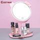 thumbnail image 3 of Espejo de maquillaje con luz LED, portátil, con enchufe USB, espejo cosmético | Espejos de maquillaje (rosa), 3 of 5