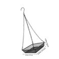 thumbnail image 2 of YOSADIER Weather Resistant Iron Hanging Bird Feeder with Single Layer Mesh Tray for Outdoors, 2 of 7