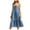 Blue Dress for Summer, variant on BVnarty Women's Trendy Flowy Mini Sundress Clearance Dresses for Women 2023 Work Summer Dress Beach Knee Length Dress Sleeveless Strappy Casual Plain Dress Solid Color Blue L