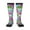 3 Black, variant on Succulents print thigh-high socks, crafted for both men and women with a stretchy, high-opaque design perfect for daily wear