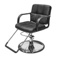 thumbnail image 1 of Silla para Peluquería TOPLIVING Ajustable y Giratoria Vinipiel Negro, 1 of 9