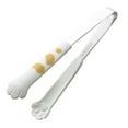thumbnail image 1 of Cat Tongs 7 Inch Food Tongs Kitchen Tongs Cat Tongs Stainless Steel Cooking Tongs For BBQ Cooking Grilling Candy Scrapers Non Metal Cooking Utensils Cake Flat Mini Serving Stainless Steel Silicone, 1 of 3