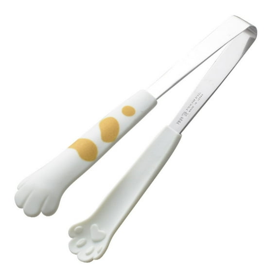 Cat Design Stainless Steel Tongs - 7 Inch, Heat-Resistant & Multipurpose for Kitchen