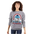 thumbnail image 3 of Tootsie Mr Owl American Patriot USA Unisex Plus Size Sweatshirt Brisco Brands 2X, 3 of 5