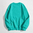 thumbnail image 6 of larppty Women's Long Sleeve Tops Casual Solid Cute Crewneck Basis Sweatshirts Pullover Fall Shirts (Mint Green, XXL), 6 of 6