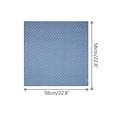 thumbnail image 3 of INSPIRE CHIC Women Polka Dots Cotton Linen Scarves, Retro Solid Color Plain Square Neckerchief Neck Scarf 22.8x22.8" Gray Blue-Less Dots, 3 of 6