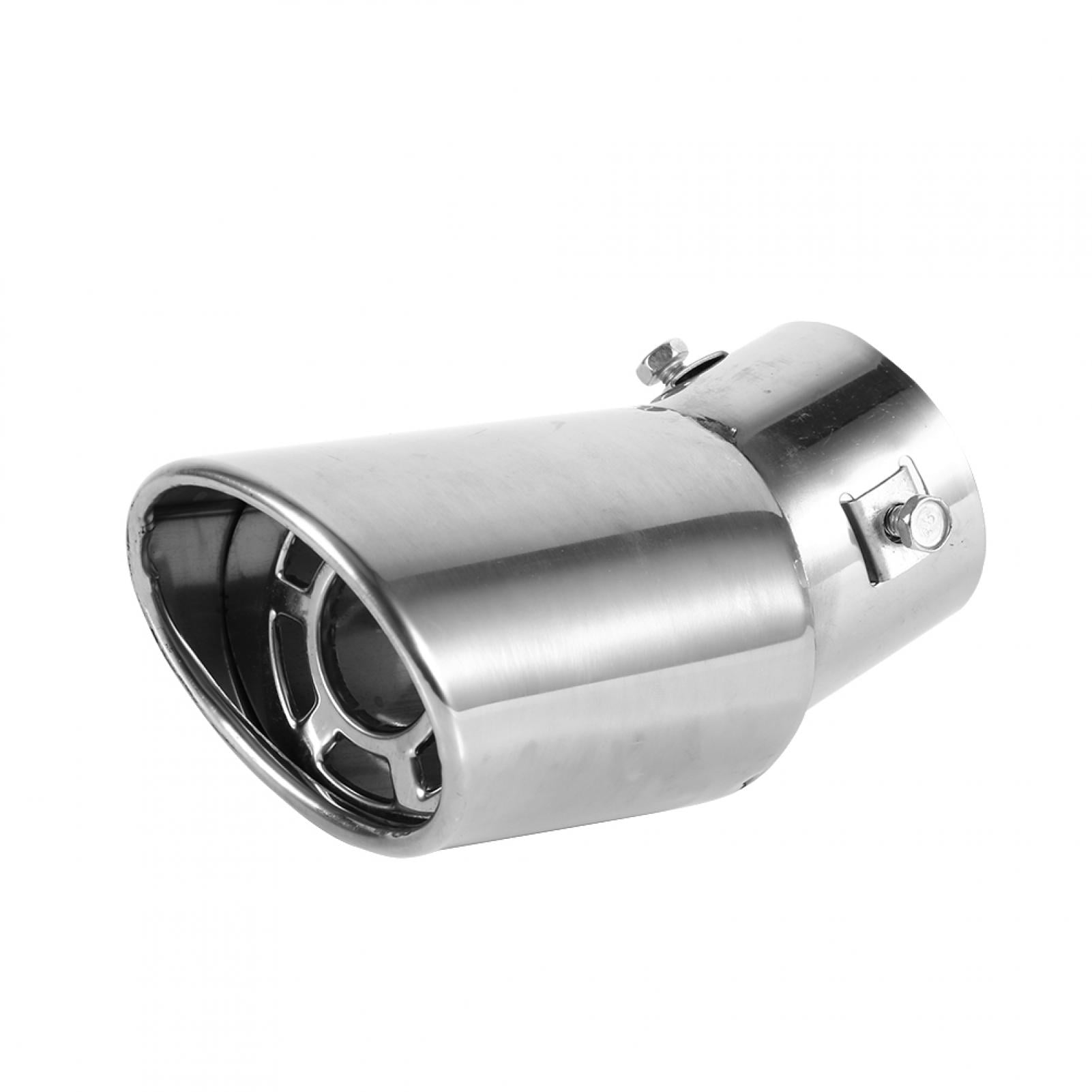 Gegong Muffler Pipe Tip,1 Pcs Universal Rear Round Stainless Steel Auto