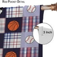 thumbnail image 6 of Basketball Curtains for Boys Bedroom Decor,Blue Red Navy Football Soccer Baseball Sports Window Treatment Set for Kid Teen Living Room Nursery 2 Panel Sets,42x54 Inch, 6 of 6