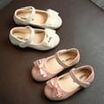 thumbnail image 3 of Liyamei Children Shoes Small Single Shoes Children Lace Bow Princess Shoes Girls Shiny Small Leather Shoes Toddler Girls Sneakers Size 5-5.5 Years, 3 of 5