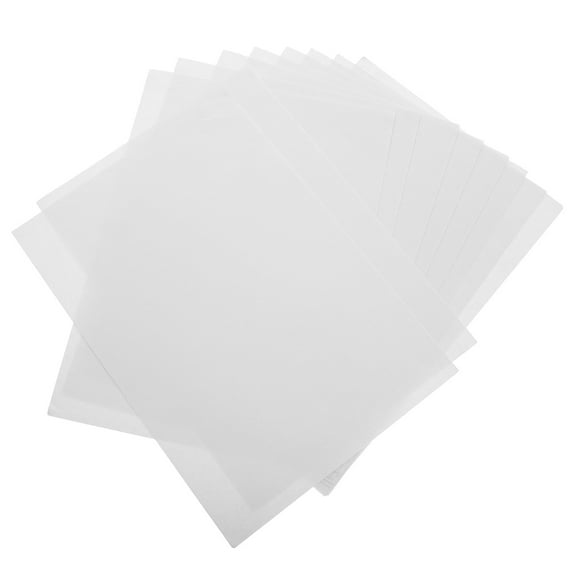 10 Sheets Water Soluble Self-Adhesive Embroidery Paper Wash Away Stabilizer For Embroidery Embroidery Patterns Dissolvable Embroidery Paper