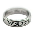 thumbnail image 3 of Stainless Steel True Love Waits Ring-Matthew 19:5 by Shields of Strength, 3 of 4
