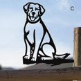 thumbnail image 4 of Adorno de perro BMetal, exquisita decoración de árbol de estaca de jardín de hierro forjado para el hogar, 4 of 5