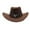 01_Coffee, variant on Men's Western Cowboy Style Jazz Bowler Hat for Performances and Themed Events Mens Cowboy Hat 01_Beige,M