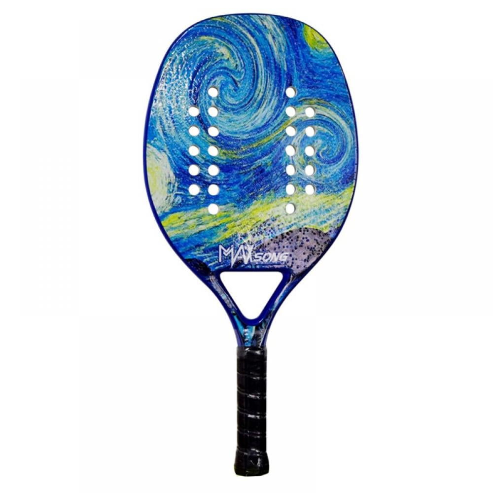 2 Pack Beach Tennis Paddle Beach Tennis Racket Carbon Fiber with EVA