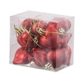 thumbnail image 3 of GUOOL 12Pcs Heart Christmas Tree Ornaments Charm Pendants Shatterproof Xmas Tree Decor Red, 3 of 9