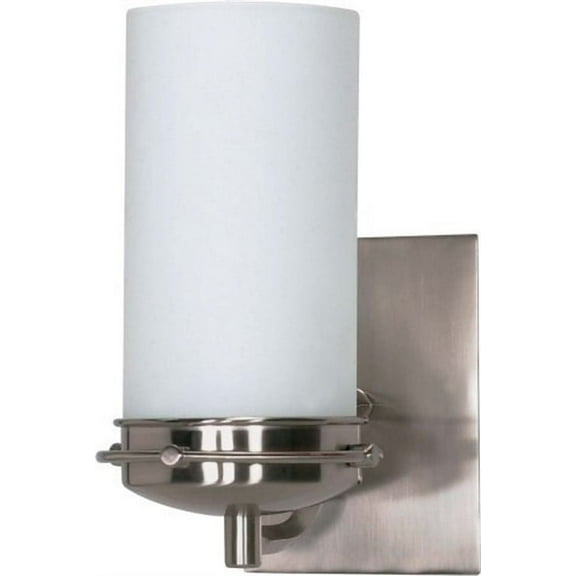 Nuvo 60-611 - Polaris - 1 Light - 5" - Vanity - w/ Satin Frosted Glass Shade
