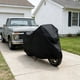 thumbnail image 5 of Funda para motocicleta Almacenamiento impermeable en interiores exteriores, poliéster resistente a prueba de viento y antiviento, bicicletas Universal Fit, 4 tallas 200-240cm, negra, 5 of 6