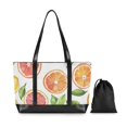 thumbnail image 7 of FORMRS Canvas Laptop Tote Bag for Women with 15.6" Computer Compartments Shoulder Handbag, Candy Orange, 7 of 7