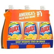 AJAX Liquid Dish Soap, 28 Fluid Ounce, Orange Scent, 3 Count