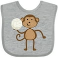 thumbnail image 3 of Inktastic Volleyball Monkey Boy Boys Baby Bib, 3 of 4