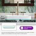 thumbnail image 6 of DV-1V0047 DeerValley Ally 19'' x 12'' Drop-In Bathroom Sink Semi-Recessed Vessel Sink Rectangular Above Counter Basin, 6 of 15