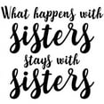 thumbnail image 2 of CafePress - What Happens With Sisters - 11 oz Ceramic Mug - Novelty Coffee Tea Cup, 2 of 4