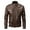 a-Coffee16545, variant on Men's Coat Casual Utility Jacket With Flap Pockets Long Sleeve Solid Color Snap Button Front Coat For Daily Casual Workwear Outdoor Activities Soft Outerwear