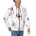 thumbnail image 4 of Zip Up Hoodies for Men - baseball dog Long Sleeve Comfrt Men'S Fashion Hoodies & Sweatshirts, Jackets for Men Hoodies Pullover Clothing Clothes with Pouch, 4 of 5