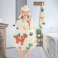 thumbnail image 4 of Cute Colorful Dinosaur Animal Kids Hooded Beach Towel Baby Bath Poncho Towels with Hood Absorbent 50"x23.5" for Pool Swimming, 4 of 7