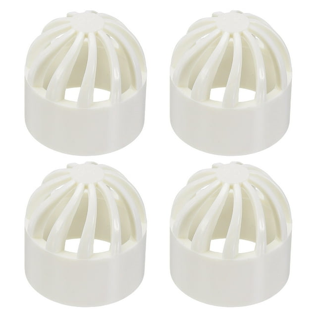Uxcell Bouchon Perméable Couverture de Poisson 1 Pouce (25mm), 4 Pcs Protection Aquarium, Blanc
