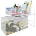 thumbnail image 5 of Sorbus 2-Tier Mesh Drawer Organizer with Pull Out Drawers, White, 5 of 5