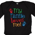 thumbnail image 4 of Inktastic My Nannie Loves Me Boys or Girls Long Sleeve Baby Bodysuit, 4 of 5