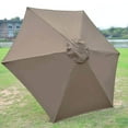 thumbnail image 4 of Strong Garden Parasol Canopy Cover Waterproof Durable Top Cover Canopy Cover Shelter 2.7m 8 Rib Khaki, 4 of 8