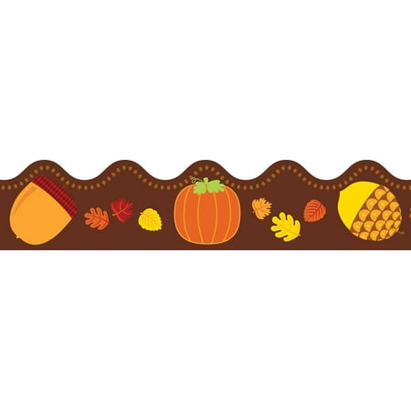 Acorns & Pumpkins Scalloped Borders