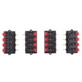 thumbnail image 1 of Conector de terminal de altavoz Terminal De Estéreo De 8 Vías Y 2 Vías Con Conector De Liberación De , 4 Piezas 8 vías 2 filas Magideal Conector de terminal de altavoz, 1 of 6