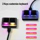 thumbnail image 3 of Teclado De 2 Teclas, Teclado Inteligente Con Cable De 2 Teclas Con Cable De Datos Tipo C Para Juegos, 3 of 7