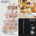 thumbnail image 3 of Efavormart 4-Tier Clear Heavy Duty Round Acrylic Cake Stand, Cupcake Tower Dessert Holder Display Stand with Film Sheets - 14" Tall, 3 of 4