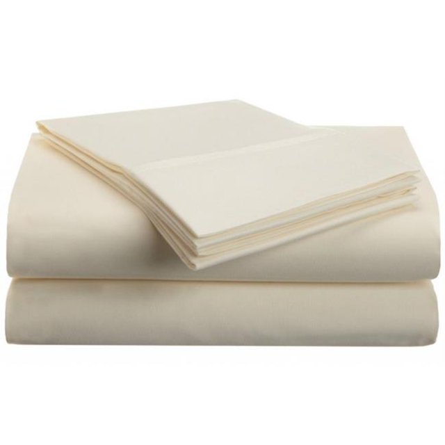 Microfiber Twin XL Sheet Set Solid Ivory
