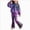 Dark Purple, variant on Toddler Baby Boy Girl Long Sleeve Crew Neck Top & Pants Set - Two-Tone Top And Solid Pants for Outings 6-12 Months 12-24 Months 2t 3t 4t 5t 6t 7t 8t 9t Children(Pink,5-6 Years)
