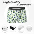 thumbnail image 2 of Men's Boxer Briefs, funny Blueberry design Soft Comfy Mens Underwear Boxer Briefs Breathable With Widen Waist, 2 of 7