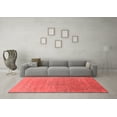 thumbnail image 3 of Ahgly Company Indoor Square Oriental Red Industrial Area Rugs, 4' Square, 3 of 4