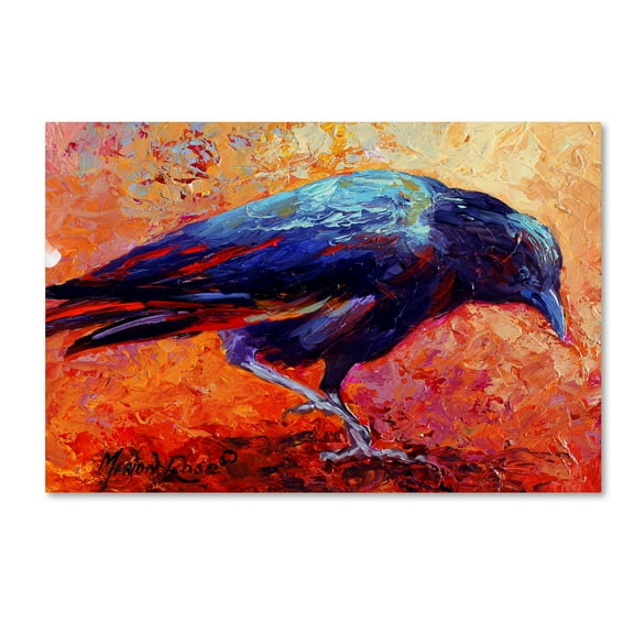 Trademark Fine Art 'Crow 12' Canvas Art by Marion Rose
