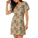 thumbnail image 2 of Fotbe Mandala Bata de Dormir para Mujer con Estampado, Camisón de Algodón de Manga Corta, Ropa de Dormir Casual, 2 of 6