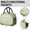 thumbnail image 6 of Lunch Bag Lunch Box for Women Reusable Insulated Lunch Cooler Bags,Large Capacity for Work Travel Picnic,Water-Resistant Green Daisy Lunch Tote Bag Gifts for Woman Mom Dark-green, 6 of 6