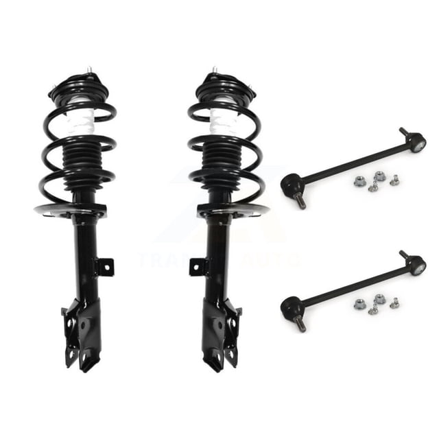Transit Auto Front Complete Shock Assembly and TQ Link Kit for Car Jeep Dodge Caliber Patriot Compass - Left Right Side (Driver Passenger) KSS-100960