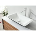 thumbnail image 5 of Goreme 48" Walnut and White Oak Wall Mount Bathroom Vanity, Open Shelf, 5 of 11