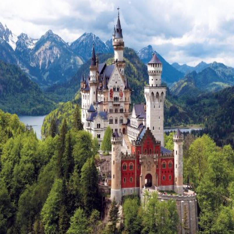 Buffalo Games Neuschwanstein Castle Bavaria 2000 Piece Jigsaw Puzzle for sale online 