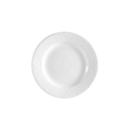 

Corona Plate 6-1/2 Dia. X 1/2 H Porcelain Super White 4 packs
