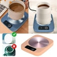 thumbnail image 2 of 55°C Constant Temperature Cup Heating Pad Milk Warmer Heat Preservation Warm Cup Electric Beverage Heater for Coffee Tea Water Office Home (Pink), 2 of 6