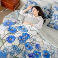 thumbnail image 4 of Homewish Rustic Farmhouse Floral Bedding Comforter Set 7-Piece, Vintage Mandala Art King Bedding Sets, Western Bohemian Style Reversible Bed Sheets, Super Cozy Room Decor, 4 of 7
